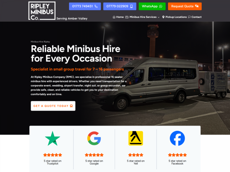 Ripley Minibus Company Website