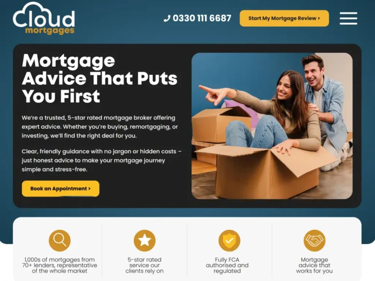 Cloud Mortgages Website