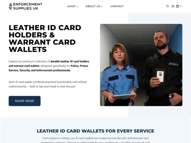 Enforcement Supplies UK Website
