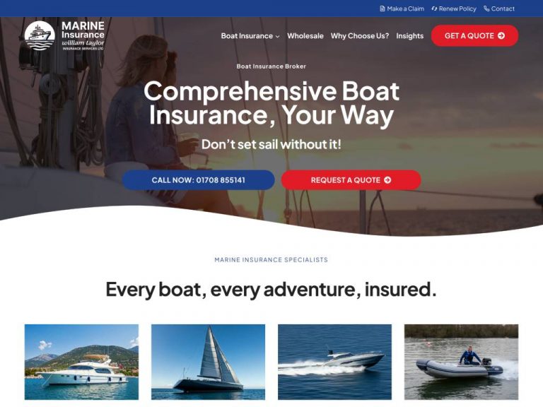 Marine Insurance Website