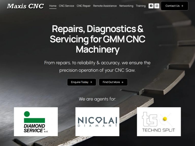 Maxis CNC Website