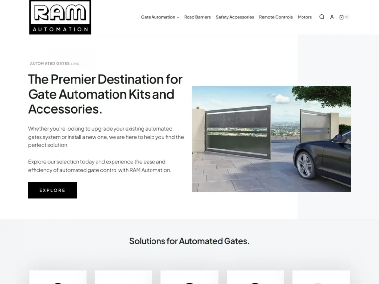 Ram Gate Automation Website