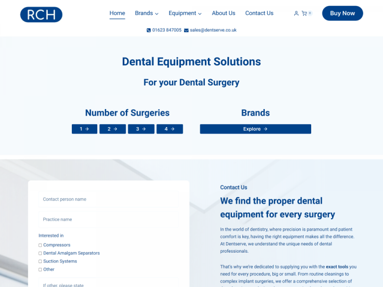 Dentserve Website